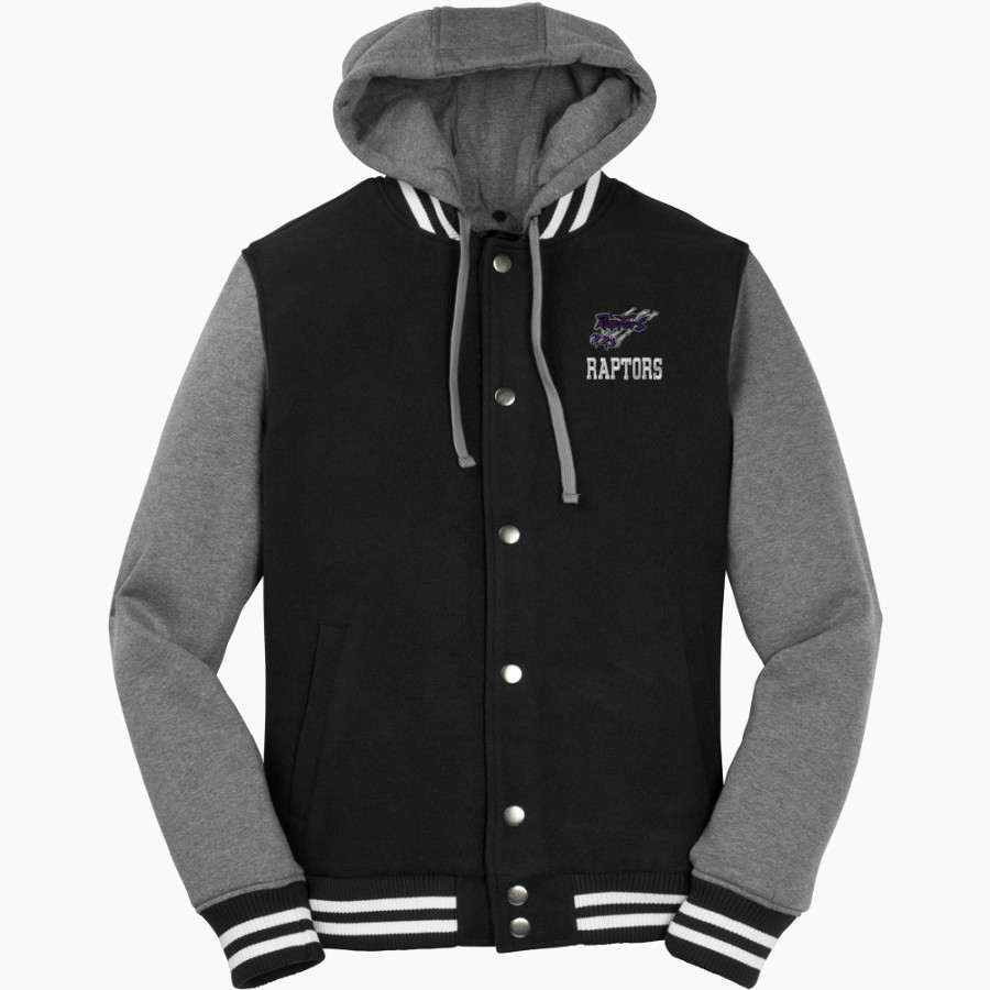 Stuart Raptors <span class="pdp-name-mascot">Stuart Raptors</span> Sport-Tek Men's Insulated Hooded Letterman Jacket