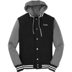 Roosevelt University Official Store of the Lakers <span class="pdp-name-mascot">Roosevelt Lakers</span> Sport-Tek Men's Insulated Hooded Letterman Jacket Front Thumbnail