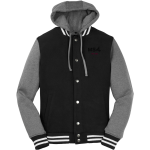Math & Science Academy Dragons <span class="pdp-name-mascot">Math & Science Academy Dragons</span> Sport-Tek Men's Insulated Hooded Letterman Jacket Front Thumbnail