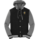 NEW AUBURN HIGH SCHOOL TROJANS <span class="pdp-name-mascot">NEW AUBURN TROJANS</span> Sport-Tek Men's Insulated Hooded Letterman Jacket Front Thumbnail