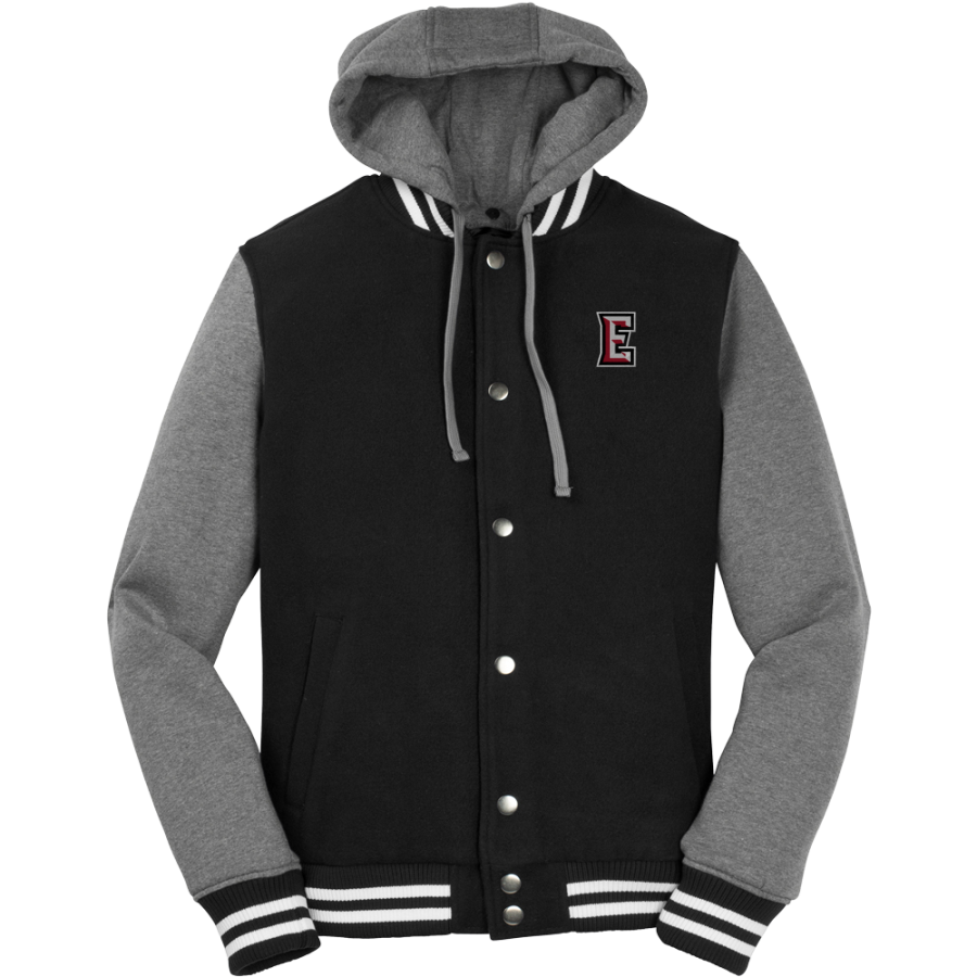 Everett Trojan <span class="pdp-name-mascot">Everett Trojans</span> Sport-Tek Men's Insulated Hooded Letterman Jacket