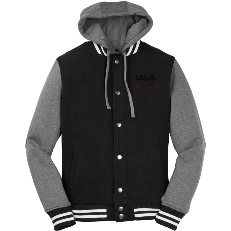 Math & Science Academy Dragons <span class="pdp-name-mascot">Math & Science Academy Dragons</span> Sport-Tek Men's Insulated Hooded Letterman Jacket