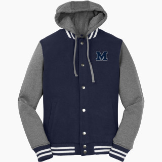 Sport-Tek Men's Insulated Hooded Letterman Jacket
