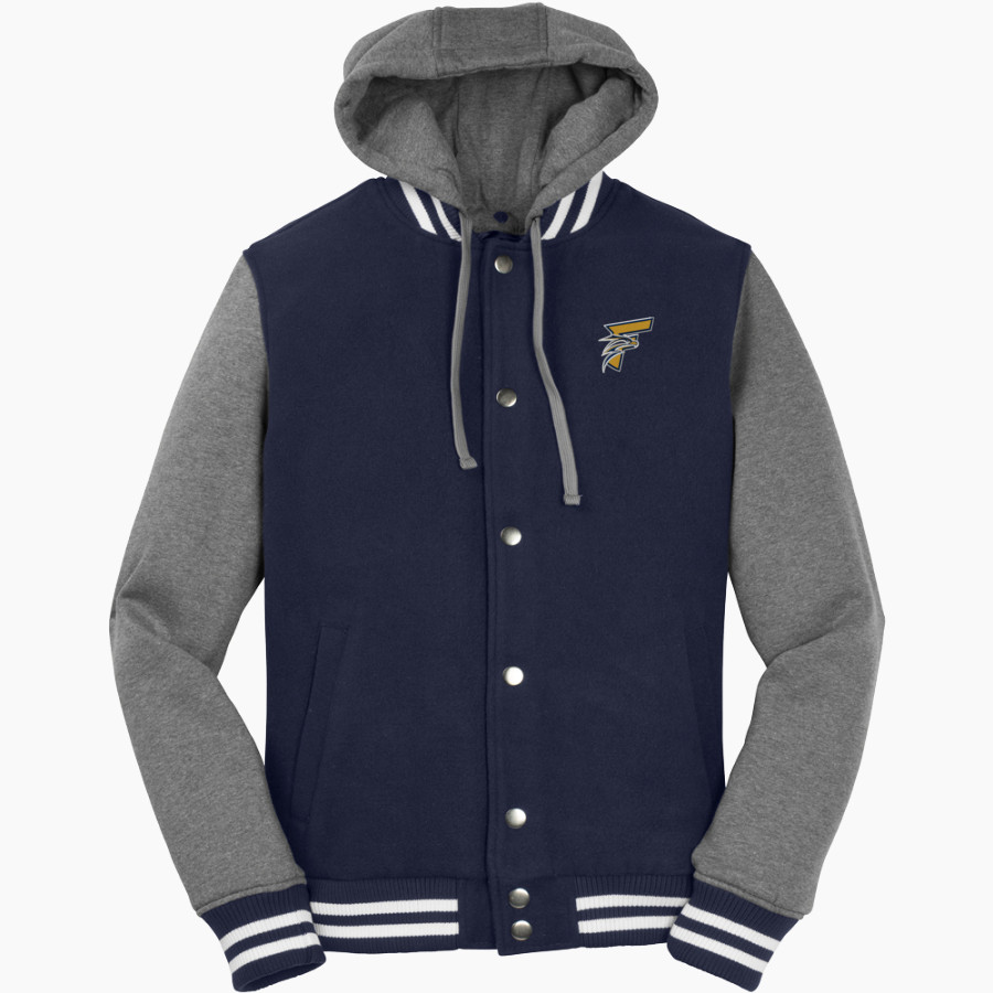 FREDERICK HIGH SCHOOL GOLDEN EAGLES <span class="pdp-name-mascot">FREDERICK GOLDEN EAGLES</span> Sport-Tek Men's Insulated Hooded Letterman Jacket
