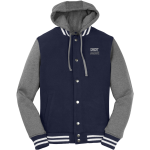 Emery Jaguars <span class="pdp-name-mascot">Emery Jaguars</span> Sport-Tek Men's Insulated Hooded Letterman Jacket Front Thumbnail
