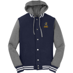 Bark River-Harris Broncos <span class="pdp-name-mascot">Bark-River Harris High School Broncos</span> Sport-Tek Men's Insulated Hooded Letterman Jacket Front Thumbnail