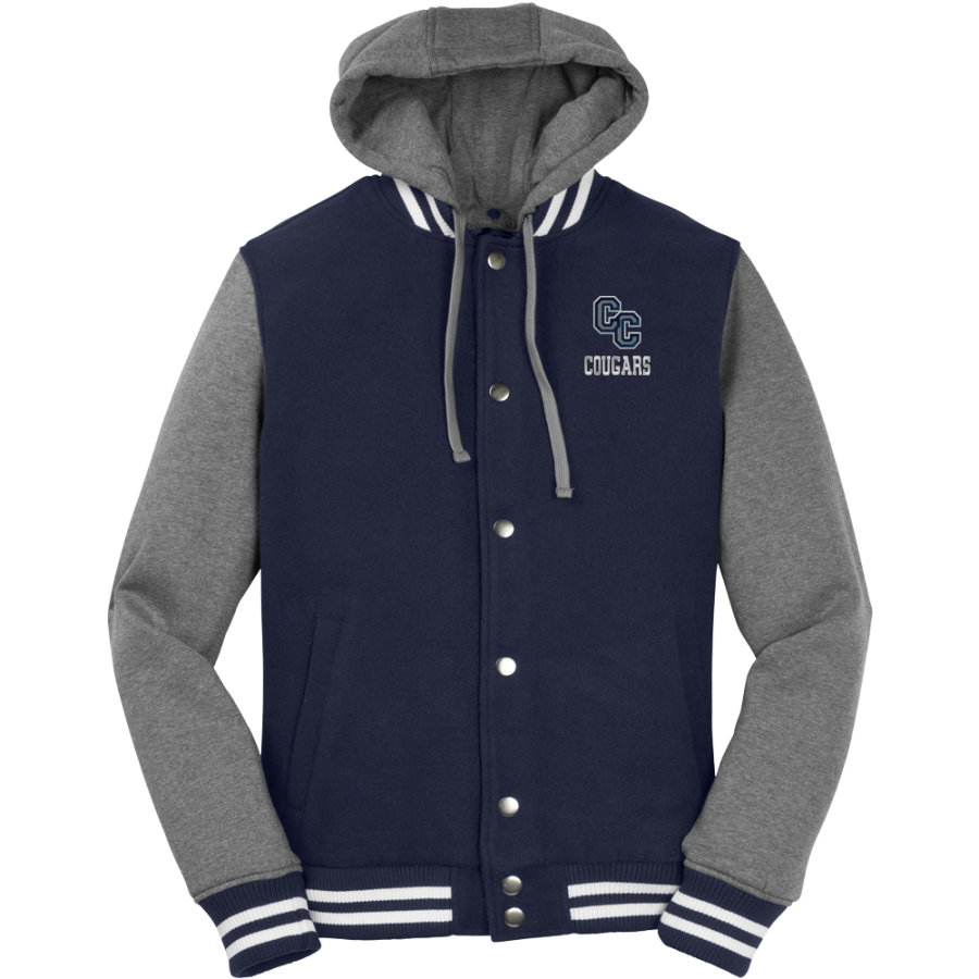 Columbia Cougars <span class="pdp-name-mascot">Columbia Cougars</span> Sport-Tek Men's Insulated Hooded Letterman Jacket