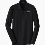 MUNSTER HIGH SCHOOL MUSTANGS <span class="pdp-name-mascot">MUNSTER MUSTANGS</span> Port Authority Men's Long Sleeve Core Classic Pique Polo Front Thumbnail