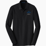 BARTLE Dolphins <span class="pdp-name-mascot">BARTLE ELEMENTARY SCHOOL Dolphins</span> Port Authority Men's Long Sleeve Core Classic Pique Polo Front Thumbnail
