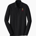 VOORHEES VIKINGS official sideline store Port Authority Men's Long Sleeve Core Classic Pique Polo Front Thumbnail