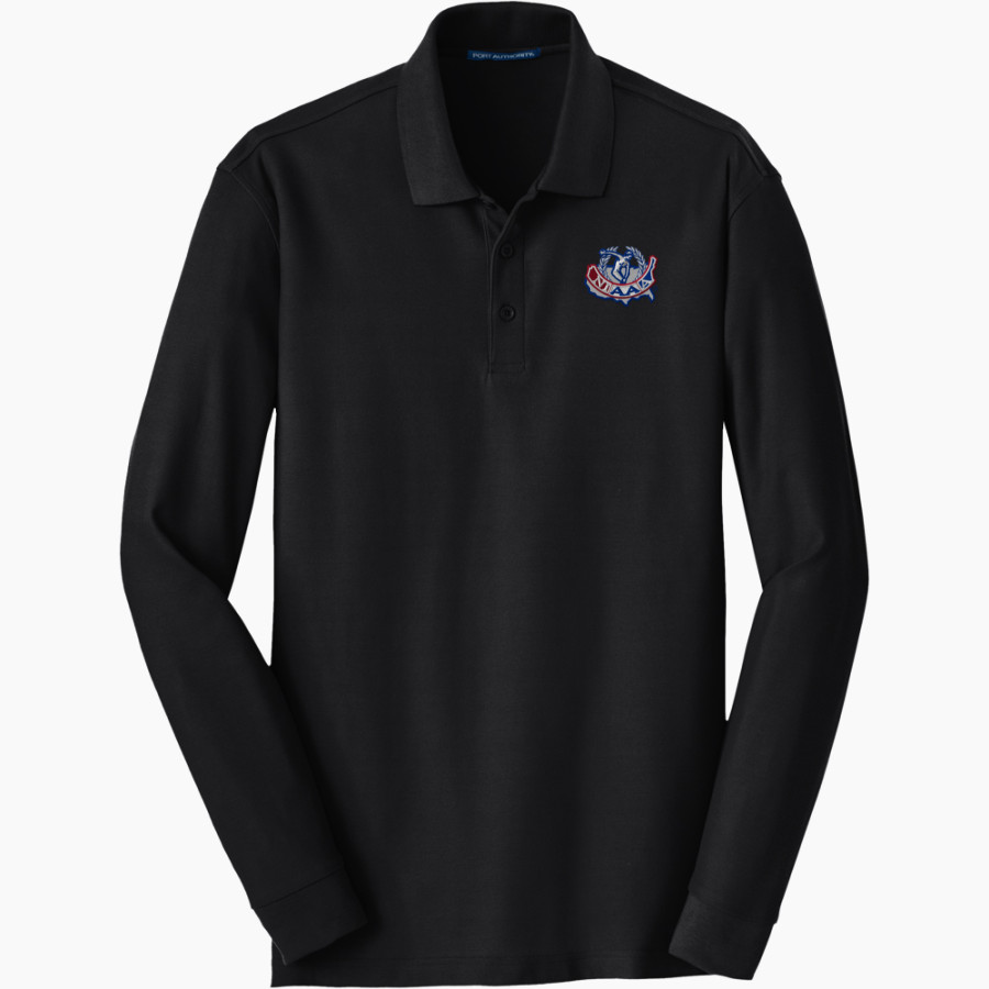 NIAAA - Port Authority Men's Long Sleeve Core Classic Pique Polo