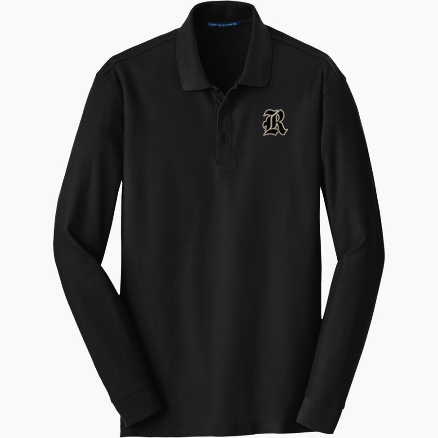 RUSSELLVILLE HIGH SCHOOL GOLDEN TIGERS <span class="pdp-name-mascot">RUSSELLVILLE GOLDEN TIGERS</span> Port Authority Men's Long Sleeve Core Classic Pique Polo
