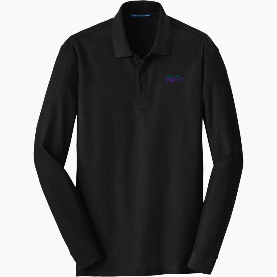 Emerald Coast Stingrays <span class="pdp-name-mascot">Emerald Coast Stingrays</span> Port Authority Men's Long Sleeve Core Classic Pique Polo