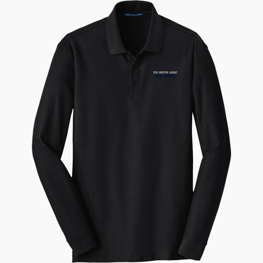 STEM Innovation Academy of the Oranges we rise together <span class="pdp-name-mascot">STEM Phoenix</span> Port Authority Men's Long Sleeve Core Classic Pique Polo