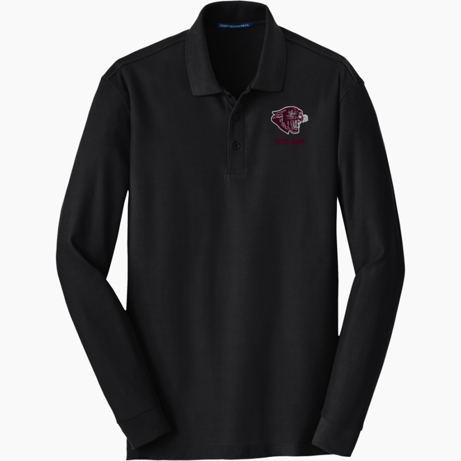 MERRYVILLE HIGH SCHOOL PANTHERS <span class="pdp-name-mascot">MERRYVILLE PANTHERS</span> Port Authority Men's Long Sleeve Core Classic Pique Polo
