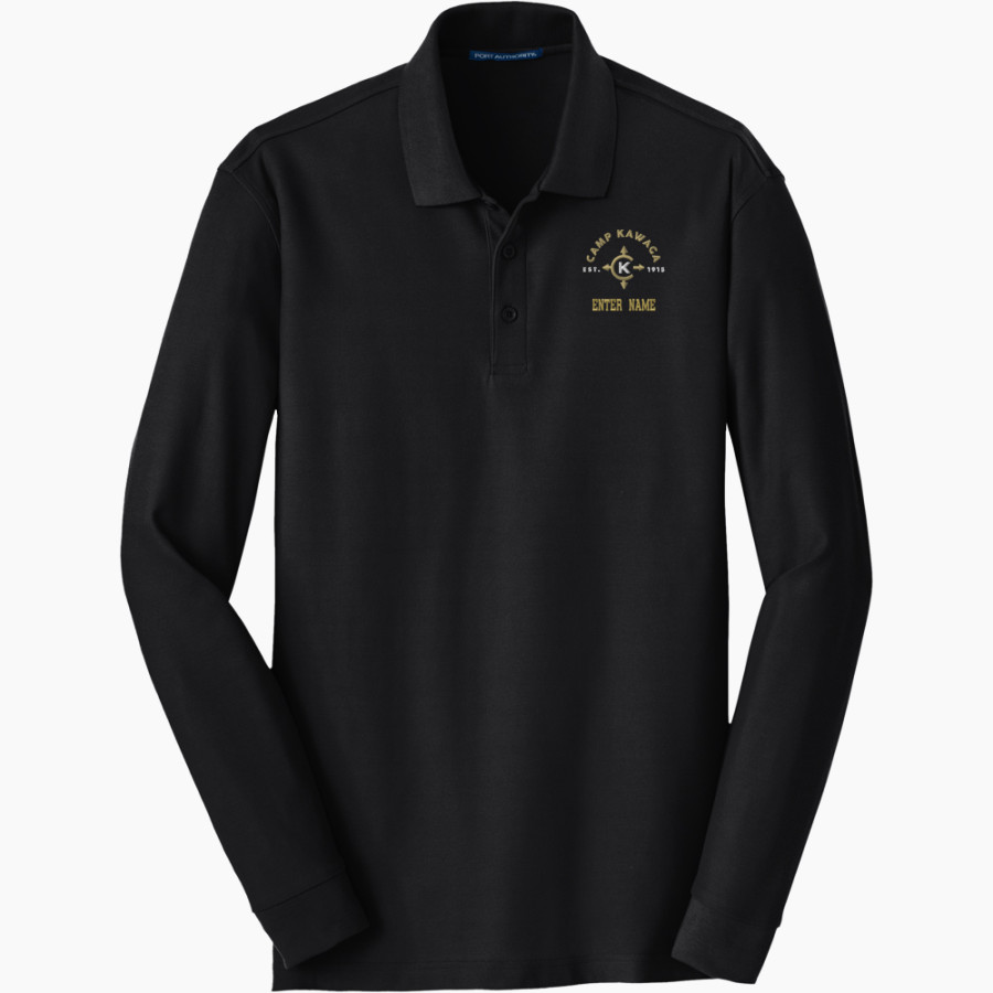 Camp Kawaga Sideline Store <span class="pdp-name-mascot">Camp Kawaga</span> Port Authority Men's Long Sleeve Core Classic Pique Polo