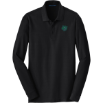 UCS Bobcats <span class="pdp-name-mascot">Underhill Central School Bobcats</span> Port Authority Men's Long Sleeve Core Classic Pique Polo Front Thumbnail