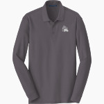 Harvard-Westlake The Official Online Store Port Authority Men's Long Sleeve Core Classic Pique Polo Front Thumbnail