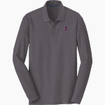 John Swett High School Online Apparel Store Port Authority Men's Long Sleeve Core Classic Pique Polo Front Thumbnail