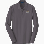 HIGHLAND HIGH SCHOOL RAMS <span class="pdp-name-mascot">HIGHLAND RAMS</span> Port Authority Men's Long Sleeve Core Classic Pique Polo Front Thumbnail