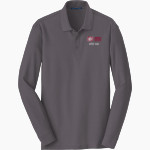 Minot State Beavers <span class="pdp-name-mascot">Minot State Beavers</span> Port Authority Men's Long Sleeve Core Classic Pique Polo Front Thumbnail