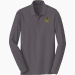 Madison-Plains Golden Eagles <span class="pdp-name-mascot">MADISON-PLAINS EAGLES</span> Port Authority Men's Long Sleeve Core Classic Pique Polo Front Thumbnail