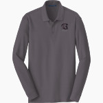 North Crawford Trojans <span class="pdp-name-mascot">North Crawford Trojans</span> Port Authority Men's Long Sleeve Core Classic Pique Polo Front Thumbnail