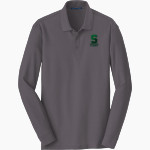 Stuart Tartans Port Authority Men's Long Sleeve Core Classic Pique Polo Front Thumbnail