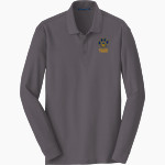 Mercy High School Tigers Online Store <span class="pdp-name-mascot">Mercy Tigers</span> Port Authority Men's Long Sleeve Core Classic Pique Polo Front Thumbnail