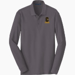 Canjo Cougars <span class="pdp-name-mascot">Canjo Cougars</span> Port Authority Men's Long Sleeve Core Classic Pique Polo Front Thumbnail
