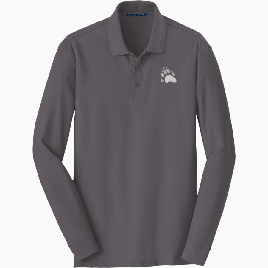Harvard-Westlake The Official Online Store Port Authority Men's Long Sleeve Core Classic Pique Polo
