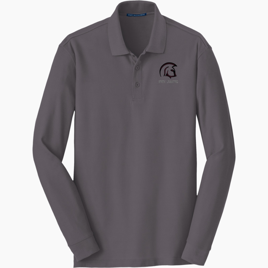 North Crawford Trojans <span class="pdp-name-mascot">North Crawford Trojans</span> Port Authority Men's Long Sleeve Core Classic Pique Polo