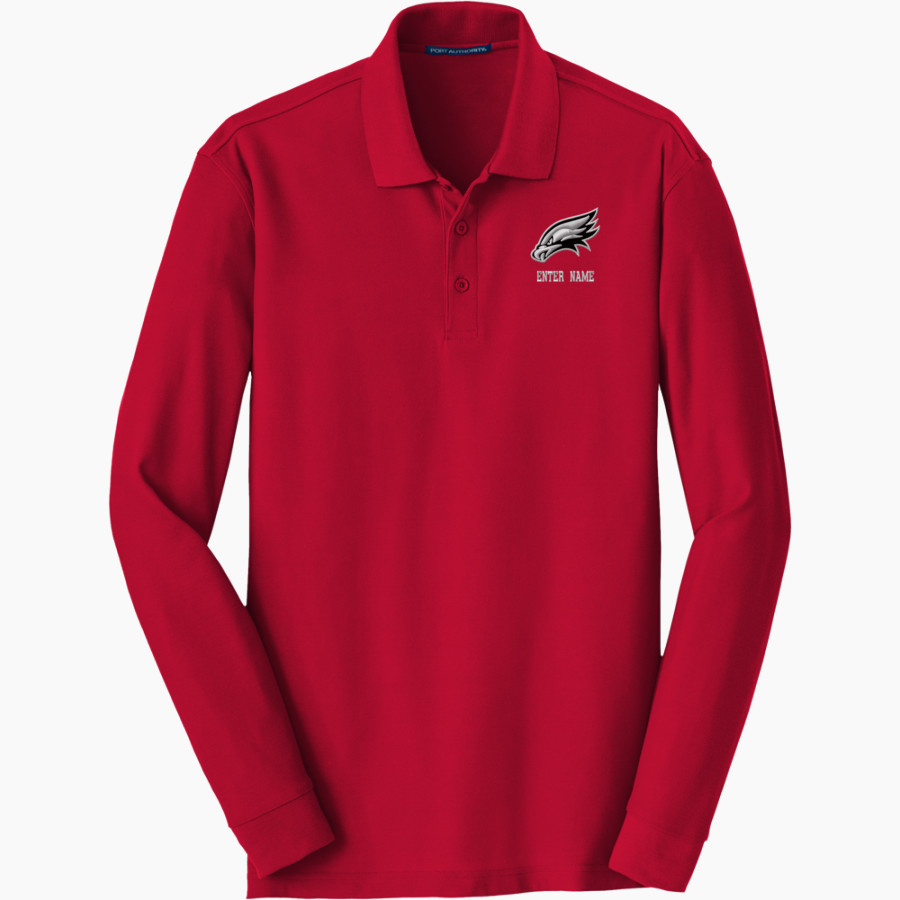 Williams Field Black Hawks <span class="pdp-name-mascot">Williams Field Black Hawks</span> Port Authority Men's Long Sleeve Core Classic Pique Polo