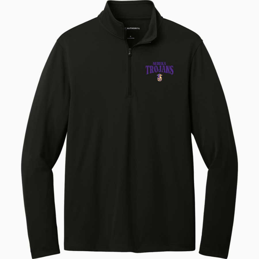 SEBEKA HIGH SCHOOL Trojans Online Store <span class="pdp-name-mascot">SEBEKA TROJANS</span> Port Authority Men's Dry Zone UV 1/4-Zip Pullover
