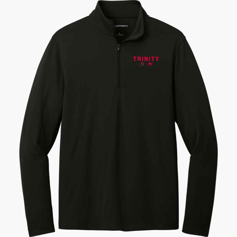 TRINITY HIGH SCHOOL TROJANS Port Authority Men's Dry Zone UV 1/4-Zip Pullover