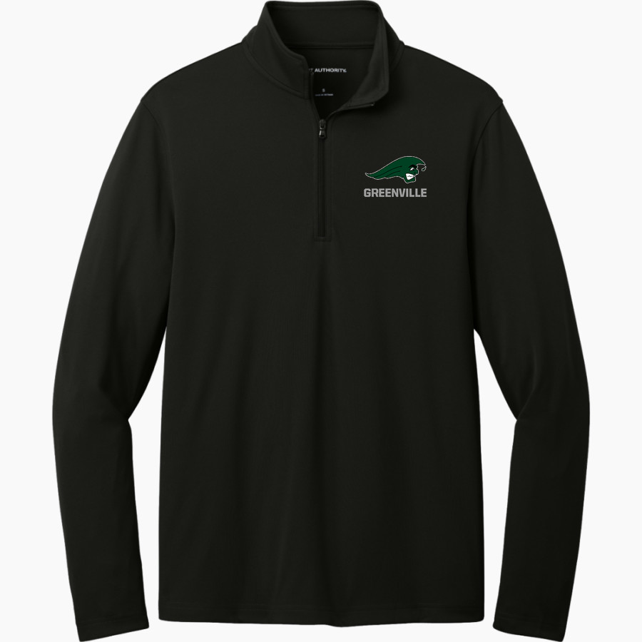 Greenville Green Wave official sideline store <span class="pdp-name-mascot">Greenville Green Wave</span> Port Authority Men's Dry Zone UV 1/4-Zip Pullover
