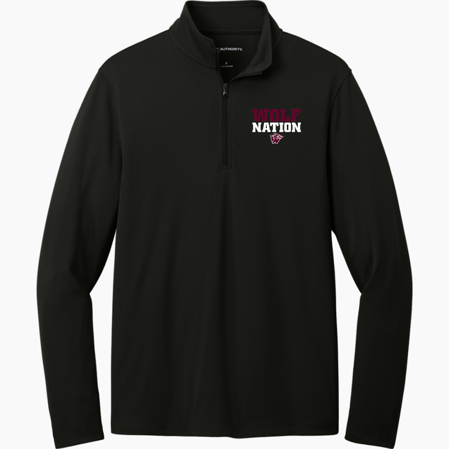 VAN NUYS HIGH SCHOOL WOLVES <span class="pdp-name-mascot">VAN NUYS WOLVES</span> Port Authority Men's Dry Zone UV 1/4-Zip Pullover
