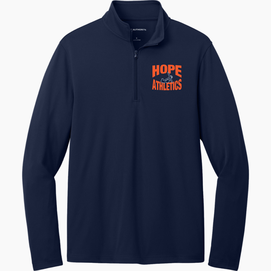 Hope College Online Athletics Store <span class="pdp-name-mascot">Hope Flying Dutch</span> Port Authority Men's Dry Zone UV 1/4-Zip Pullover