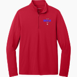 GINN ACADEMY CRAZYLEGS <span class="pdp-name-mascot">GINN CRAZYLEGS</span> Port Authority Men's Dry Zone UV 1/4-Zip Pullover Front Thumbnail