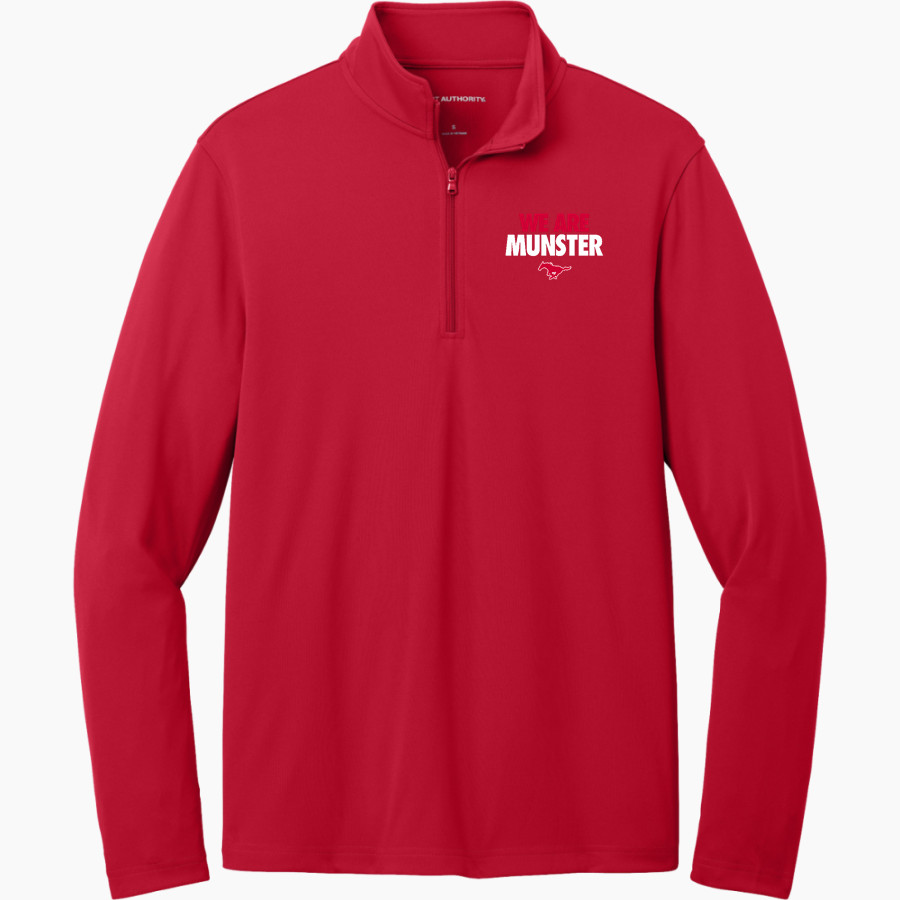 MUNSTER HIGH SCHOOL MUSTANGS <span class="pdp-name-mascot">MUNSTER MUSTANGS</span> Port Authority Men's Dry Zone UV 1/4-Zip Pullover