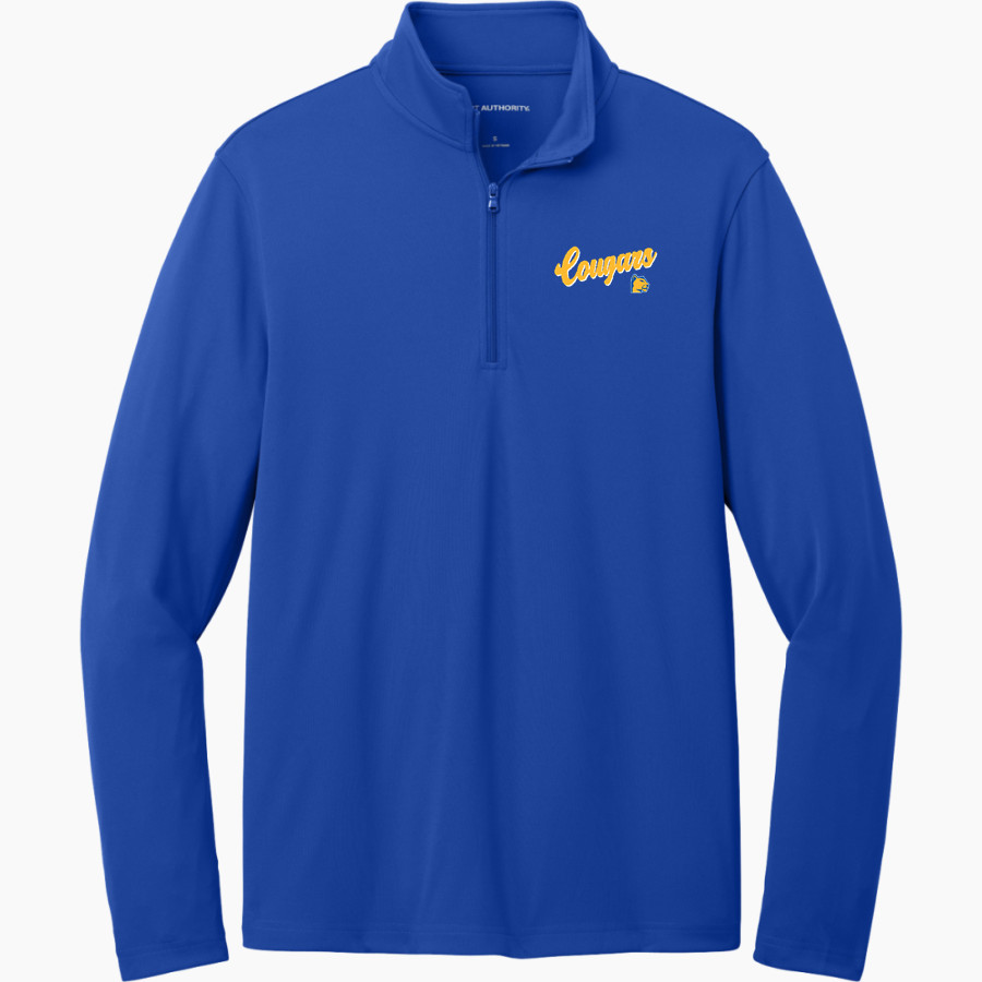 CULBRETH Cougars <span class="pdp-name-mascot">GREY CULBRETH MIDDLE SCHOOL Cougars</span> Port Authority Men's Dry Zone UV 1/4-Zip Pullover