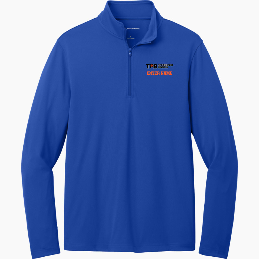 Top Performance Basketball Top Performance Bask <span class="pdp-name-mascot">Top Performance Basketball</span> Port Authority Men's Dry Zone UV 1/4-Zip Pullover