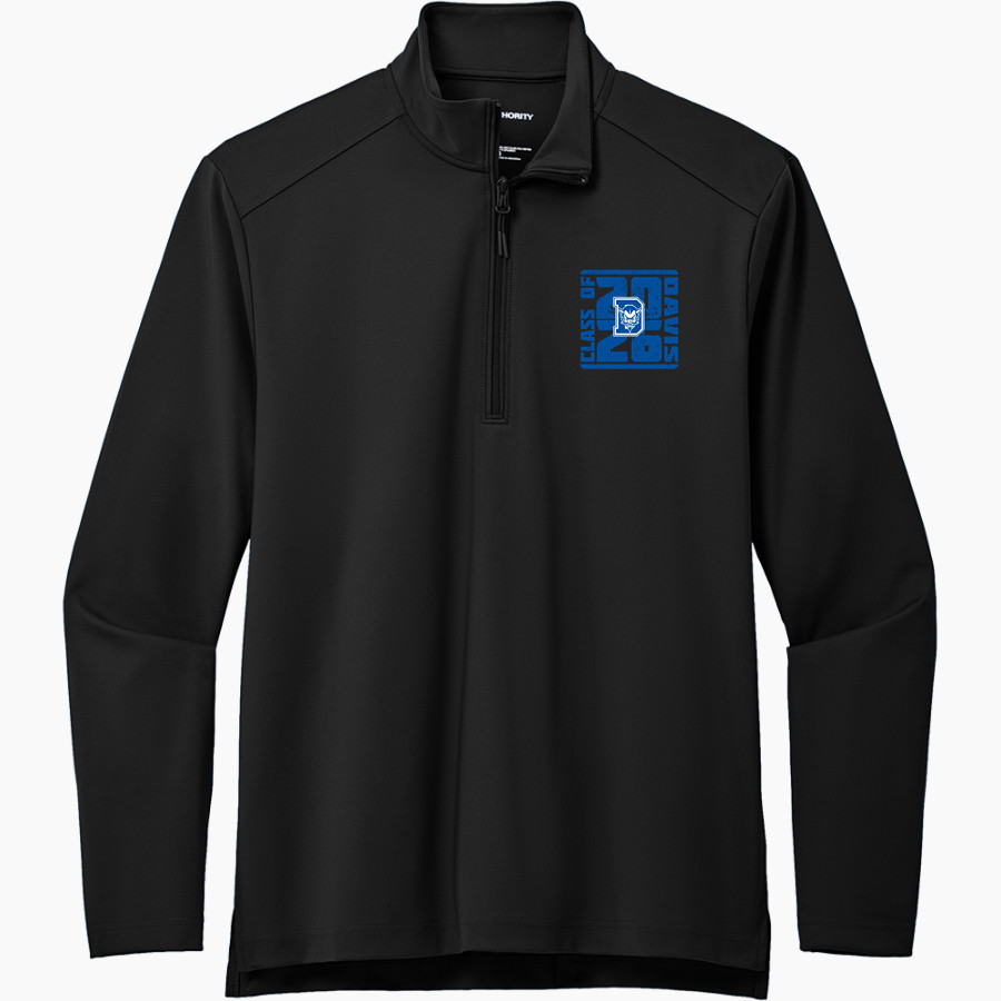 DAVIS SENIOR HIGH SCHOOL BLUE DEVILS <span class="pdp-name-mascot">DAVIS BLUE DEVILS</span> Port Authority Men's Carbon-Free Double Knit 1/4 Zip