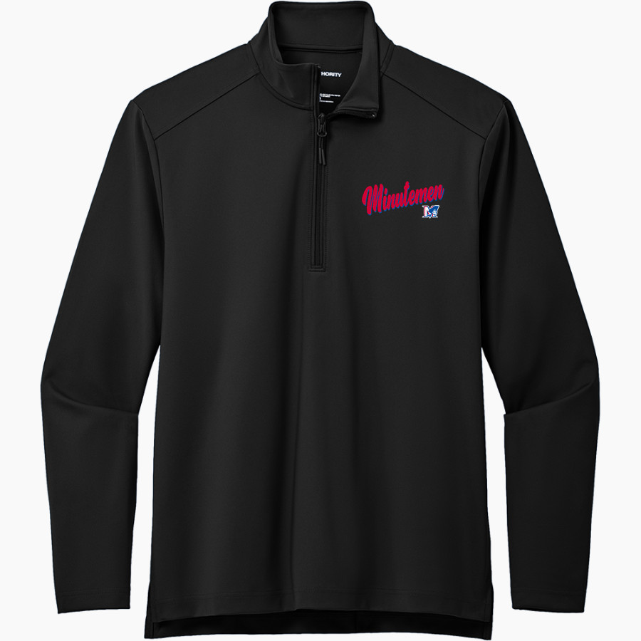 MILL RIVER UNION HIGH SCHOOL MINUTEMEN Port Authority Men's Carbon-Free Double Knit 1/4 Zip
