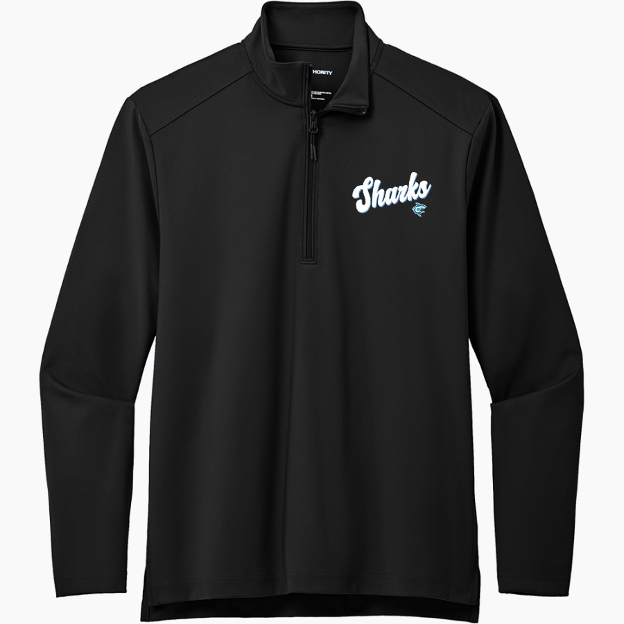 Hawaii Pacific University Online Store <span class="pdp-name-mascot">Hawaii Pacific University Sharks</span> Port Authority Men's Carbon-Free Double Knit 1/4 Zip