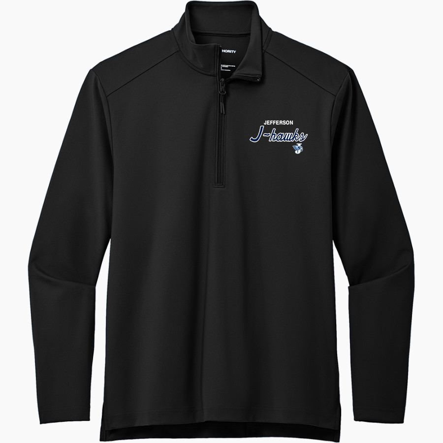 JEFFERSON SENIOR HIGH SCHOOL J-HAWKS <span class="pdp-name-mascot">JEFFERSON J-HAWKS</span> Port Authority Men's Carbon-Free Double Knit 1/4 Zip