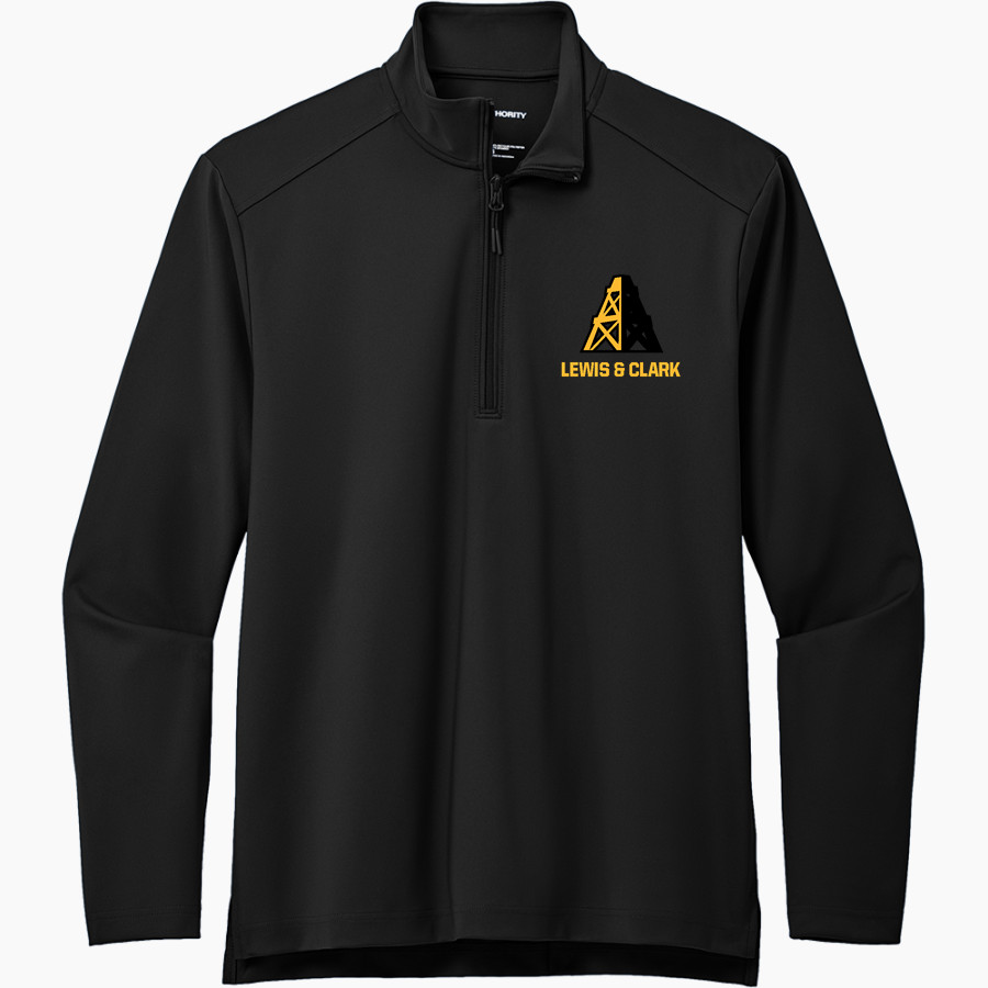 Lewis & Clark Oilers Port Authority Men's Carbon-Free Double Knit 1/4 Zip