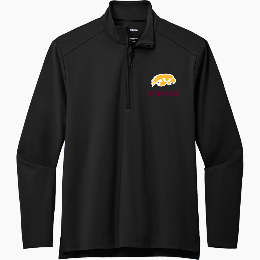Kelly Hawks <span class="pdp-name-mascot">Kelly Hawks</span> Port Authority Men's Carbon-Free Double Knit 1/4 Zip