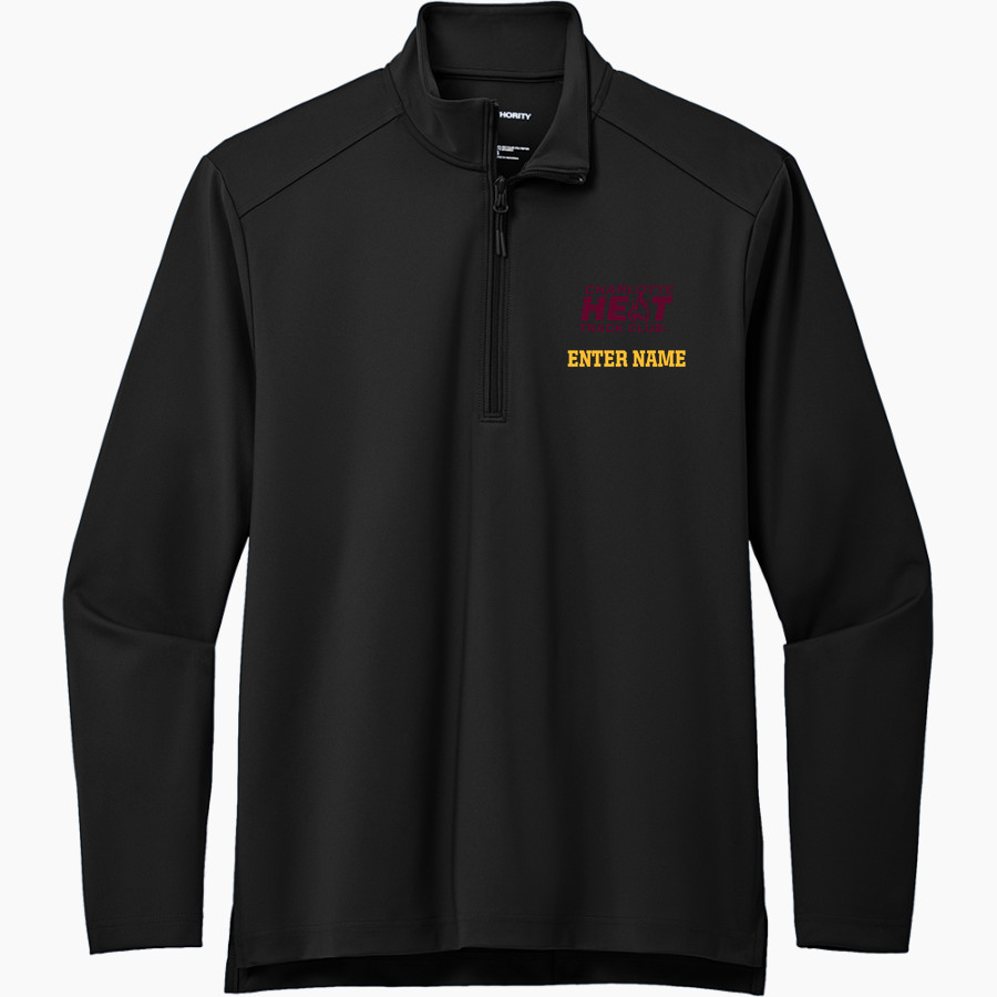 Charlotte Heat Track Club Port Authority Men's Carbon-Free Double Knit 1/4 Zip