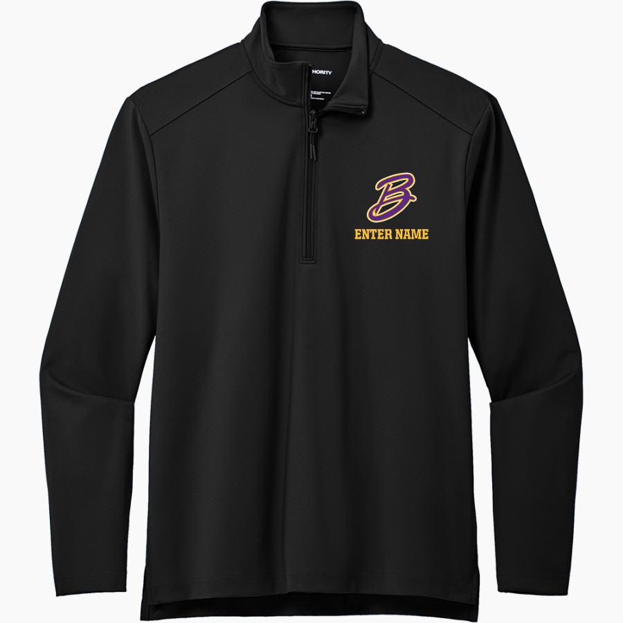 BELLBROOK GOLDEN EAGLES The Official Online Store Port Authority Men's Carbon-Free Double Knit 1/4 Zip